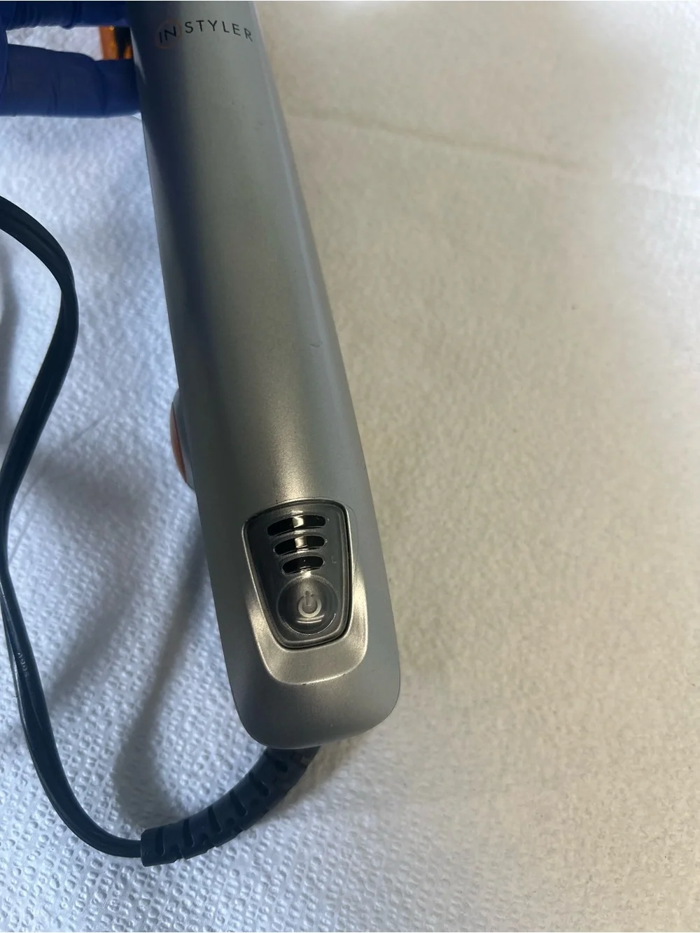 InStyler Rotating Hot Iron Hair Silver In Styler IS1001 Tested Works Great!